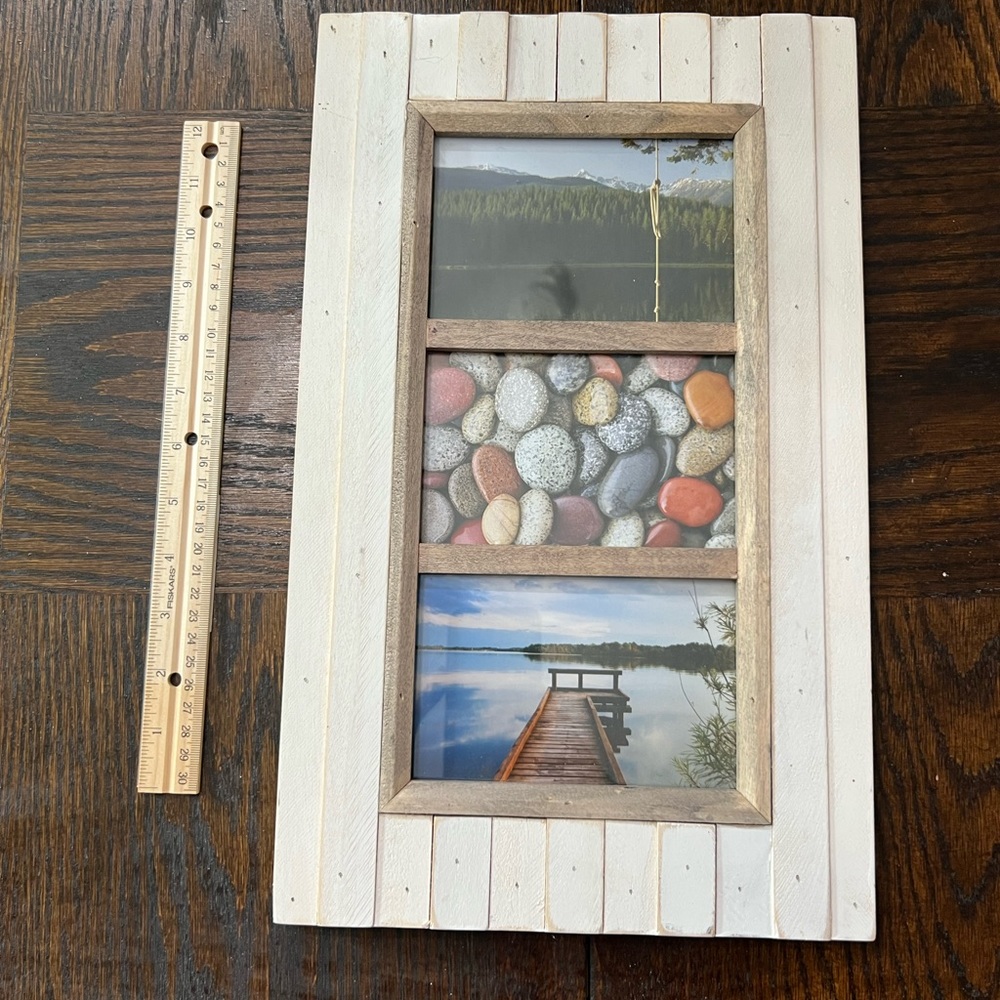 White Wooden Collage Frame